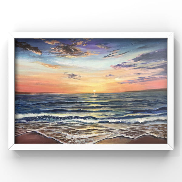 ORANGE SUNSET - Original painting