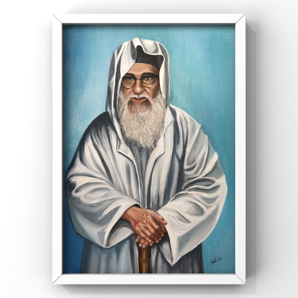 PORTRAIT OF RABBI MEIR ABUHATZEIRA - Original painting