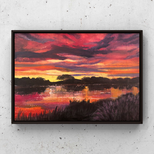 RED LAKE -original painting