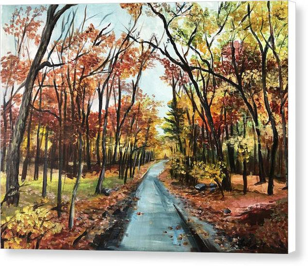 "Fall at Babcock Lane" - Canvas Print