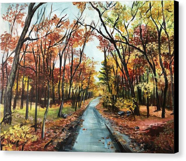 "Fall at Babcock Lane" - Canvas Print