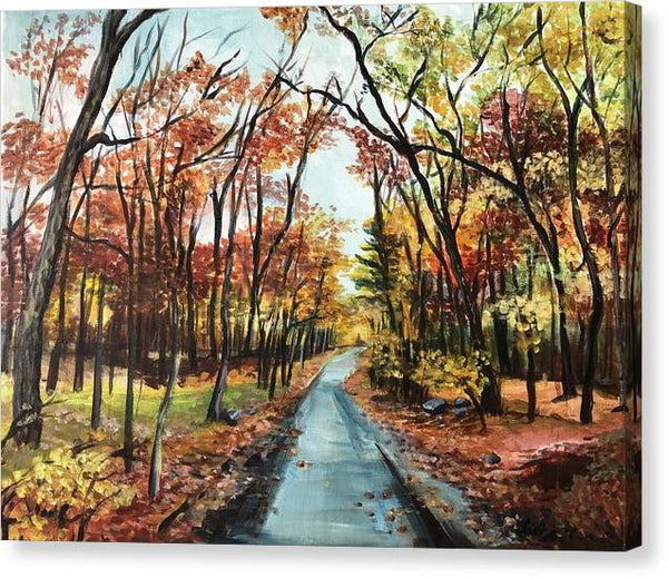 "Fall at Babcock Lane" - Canvas Print